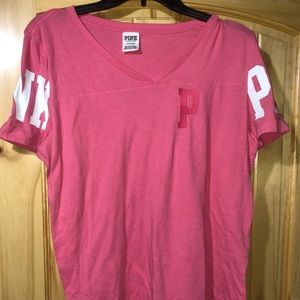Pink VS Short sleeve shirt